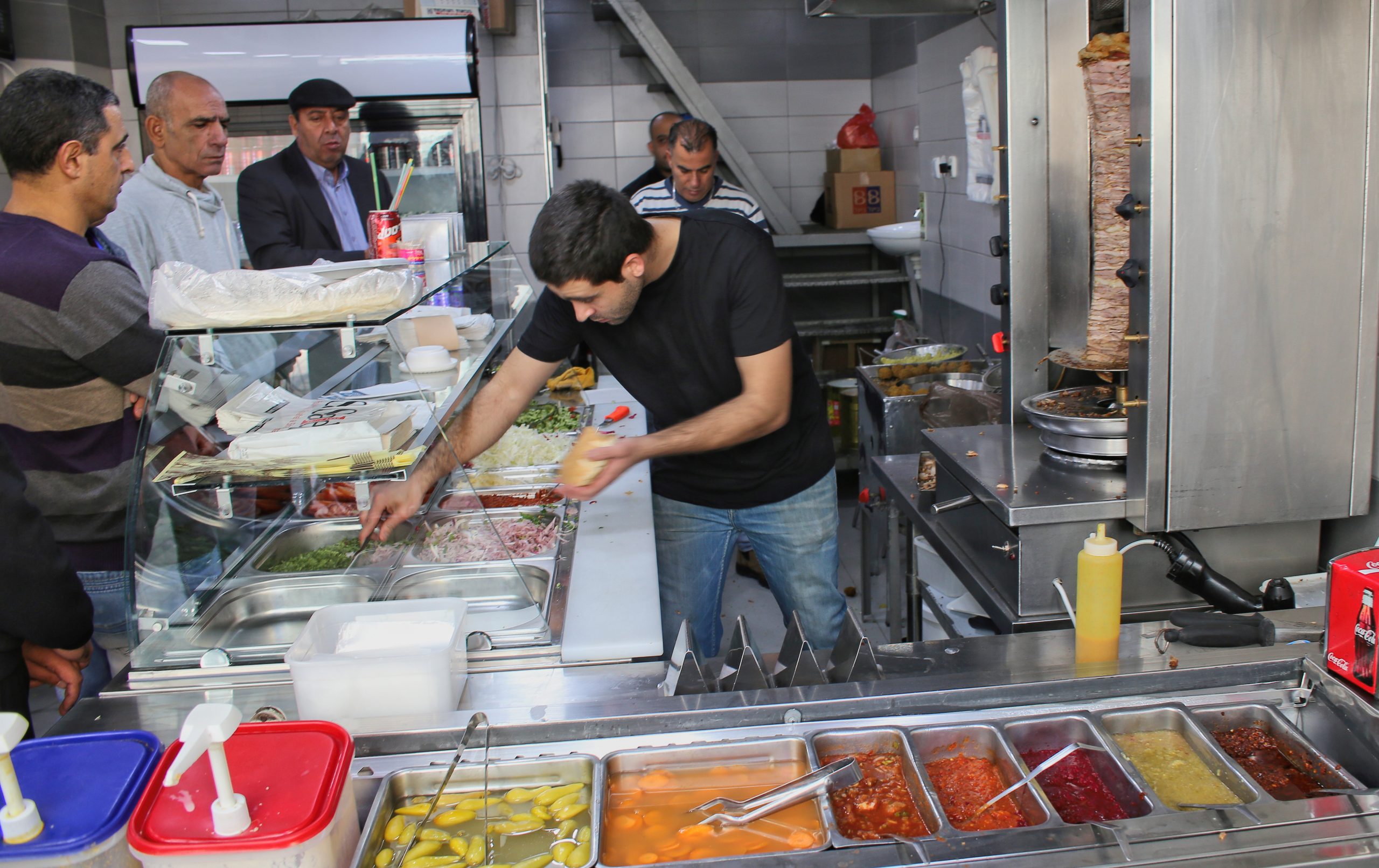 Shawarma in Haifa's Downtown
