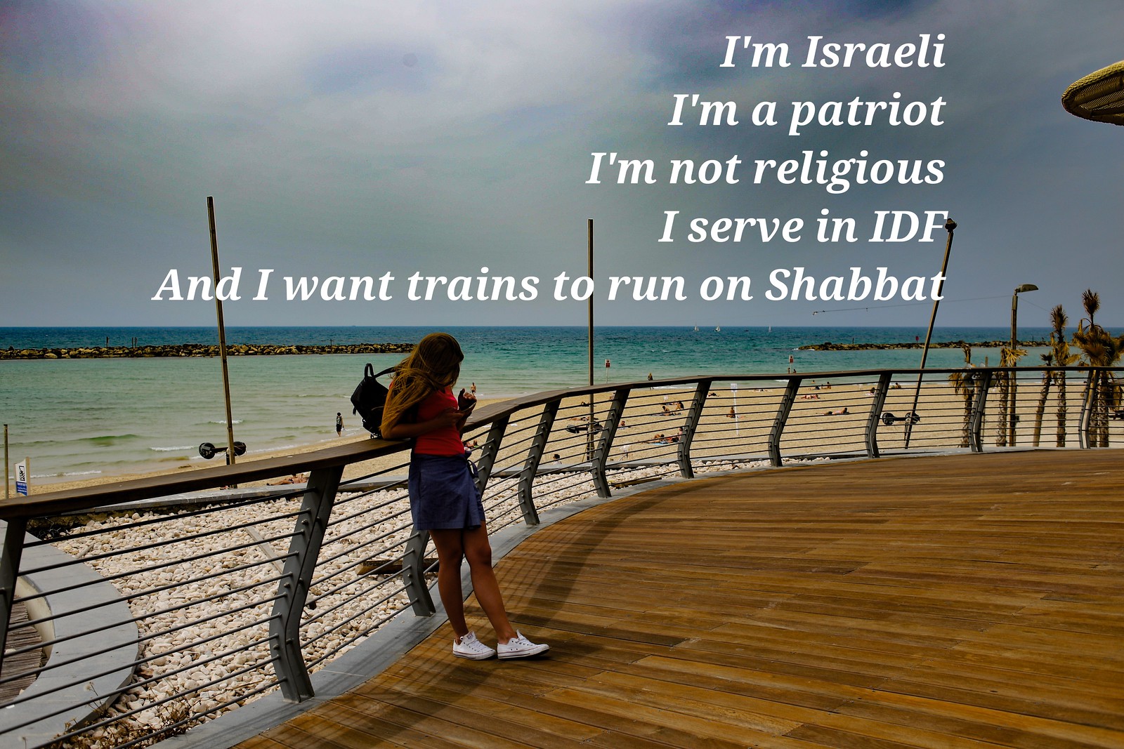 I want trains to run on Shabbat