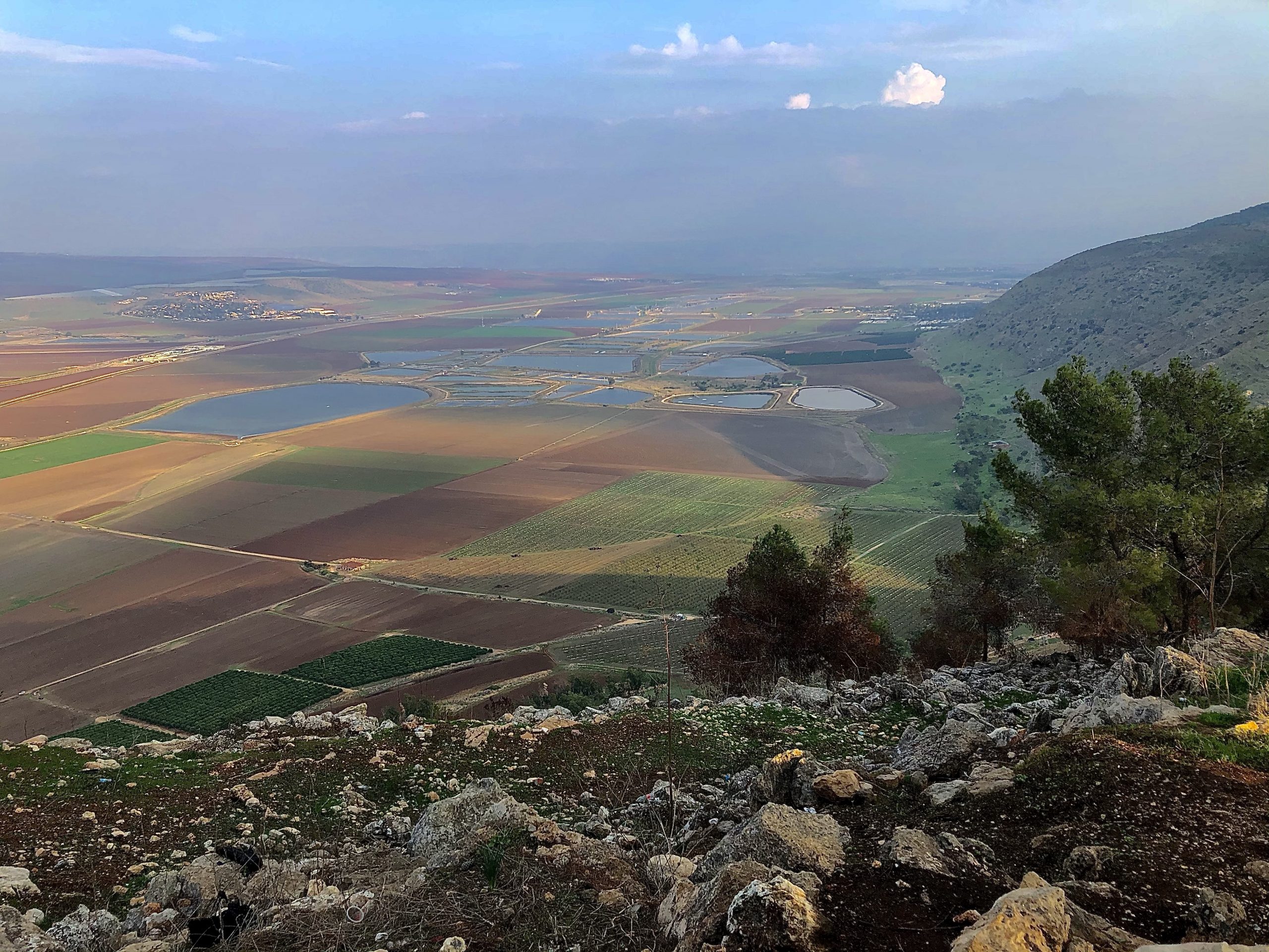 View from Mount Gilboa on Jezreel Valley