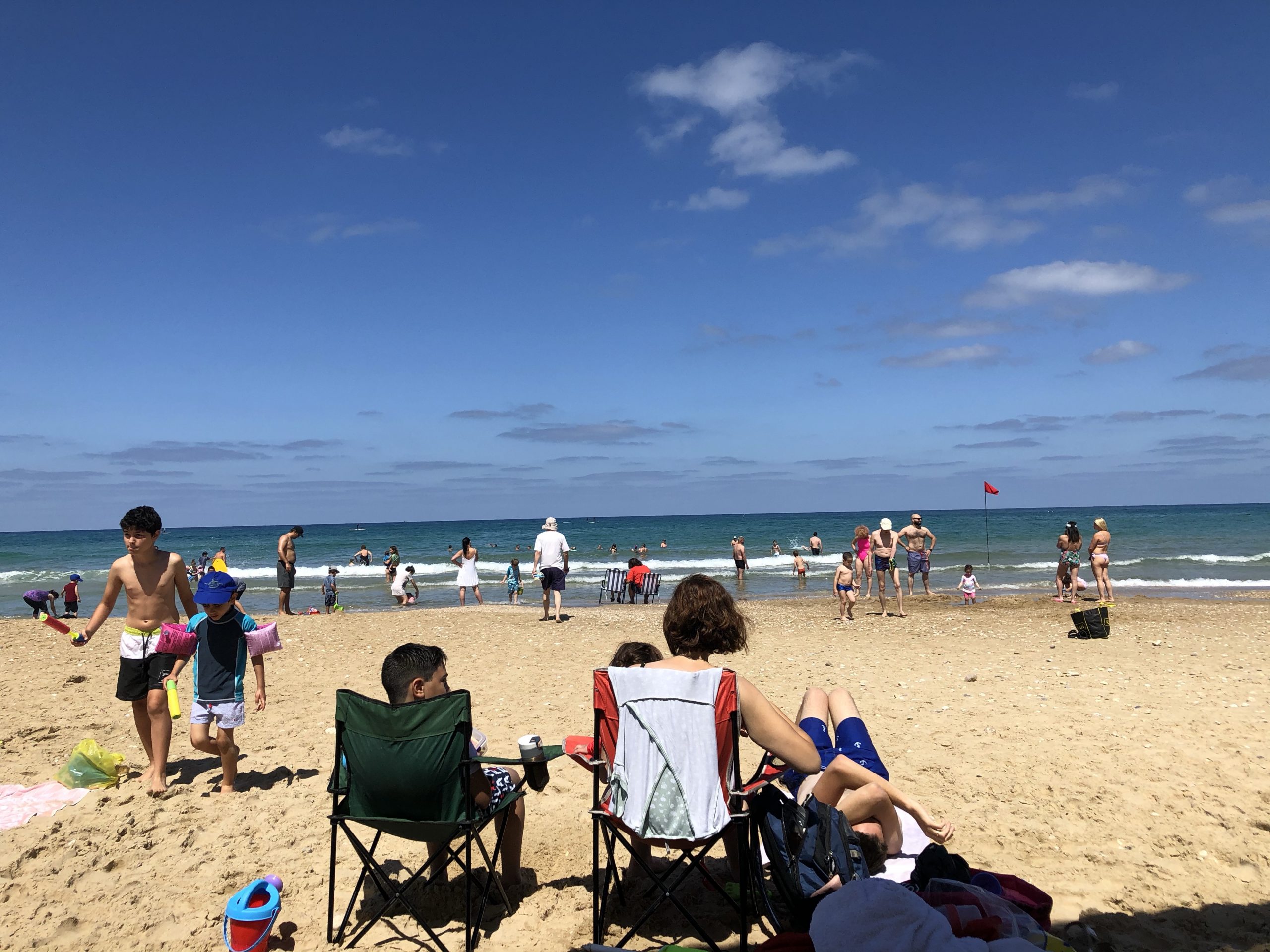 A peaceful day at Haifa beach