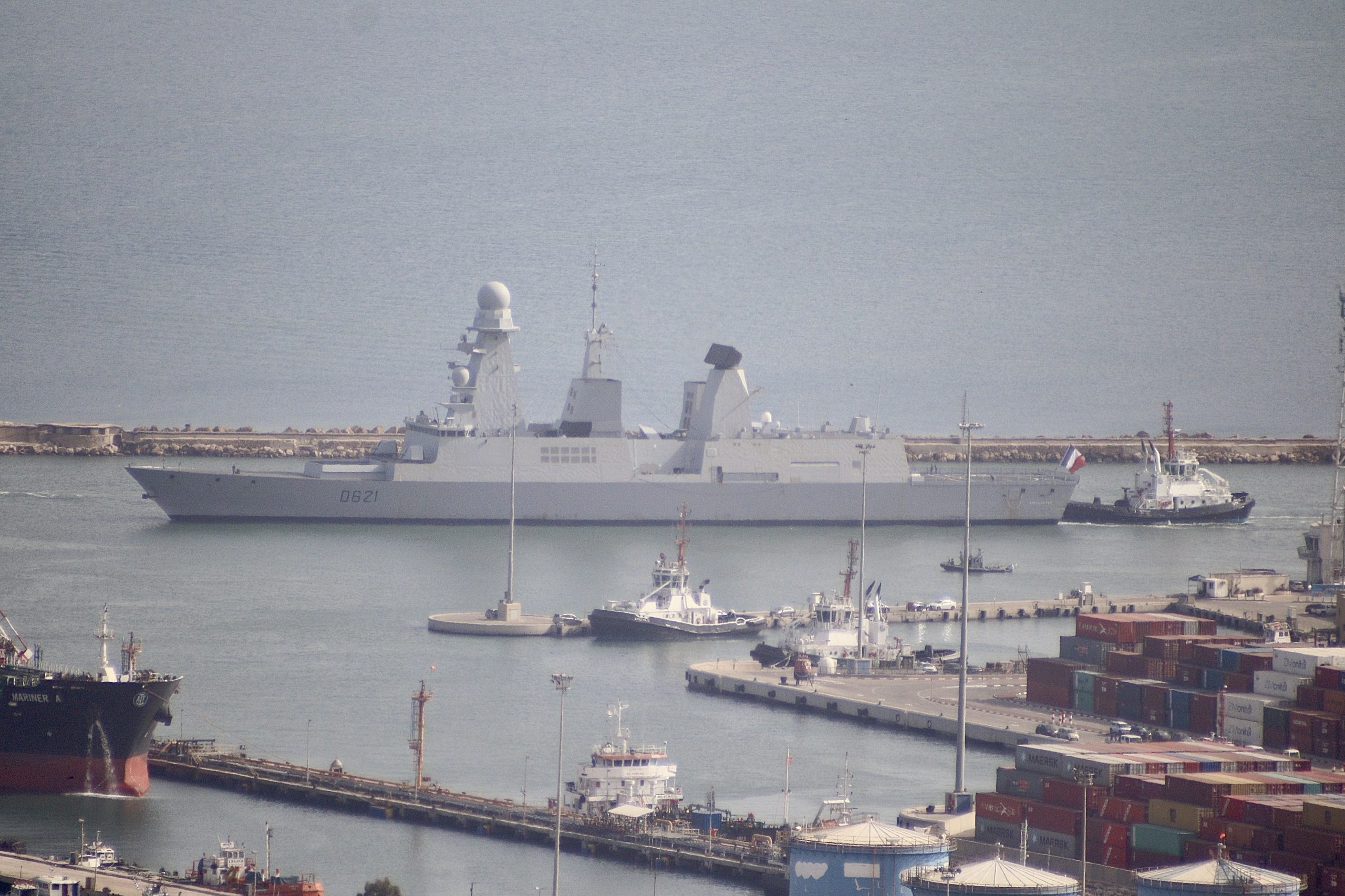 French frigate Chevalier Paul embarks in Haifa Port