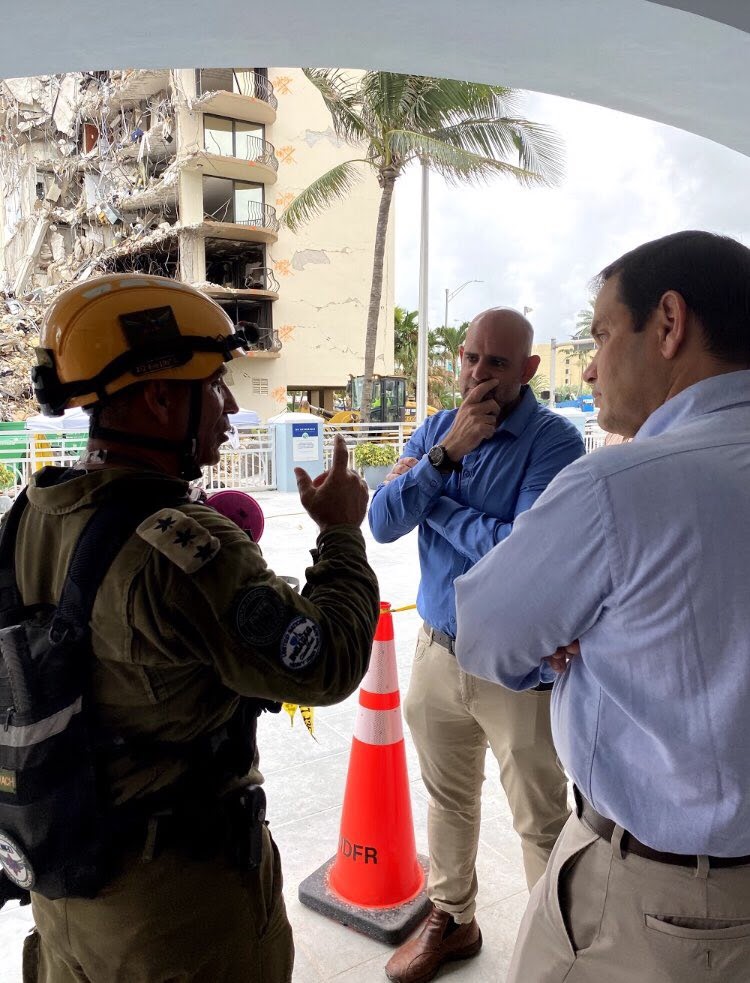 Rubio Meets With First Responders, Israeli Rescue Team, NIST, and Is Briefed by FEMA